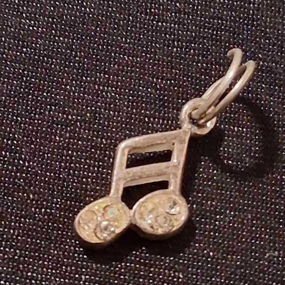 Silver Music Note Pendant 925. - Picture 4 of 8